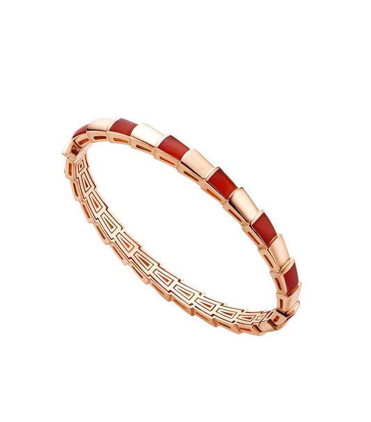 [Perla Lux]SERPENTI BRACELET PINK GOLD RUBELLITE