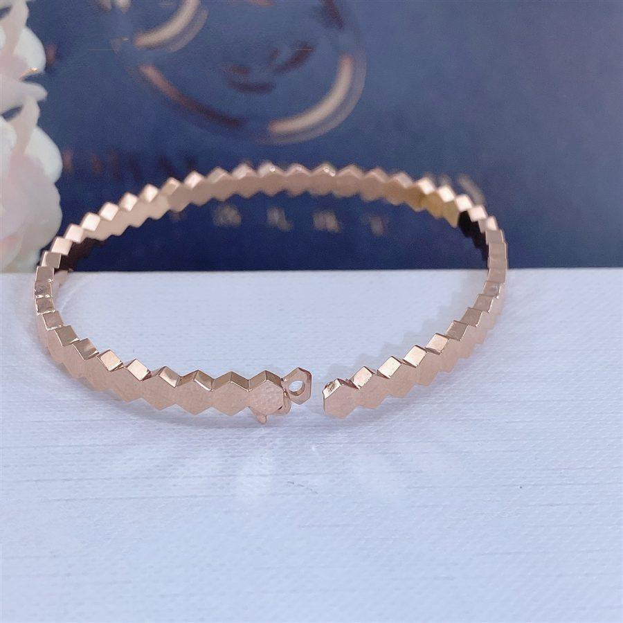 [Perla Lux]BEE LOVE PINK GOLD BRACELET