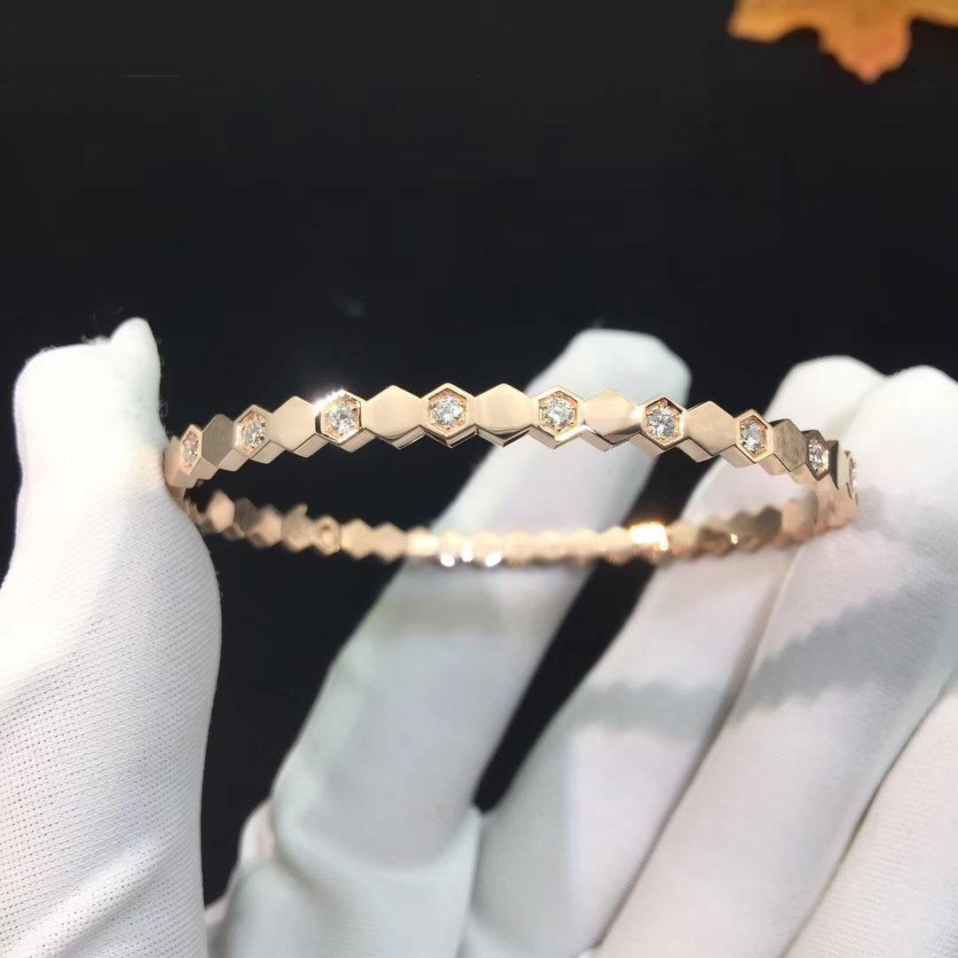 [Perla Lux]BEE LOVE PINK GOLD DIAMOND BRACELET
