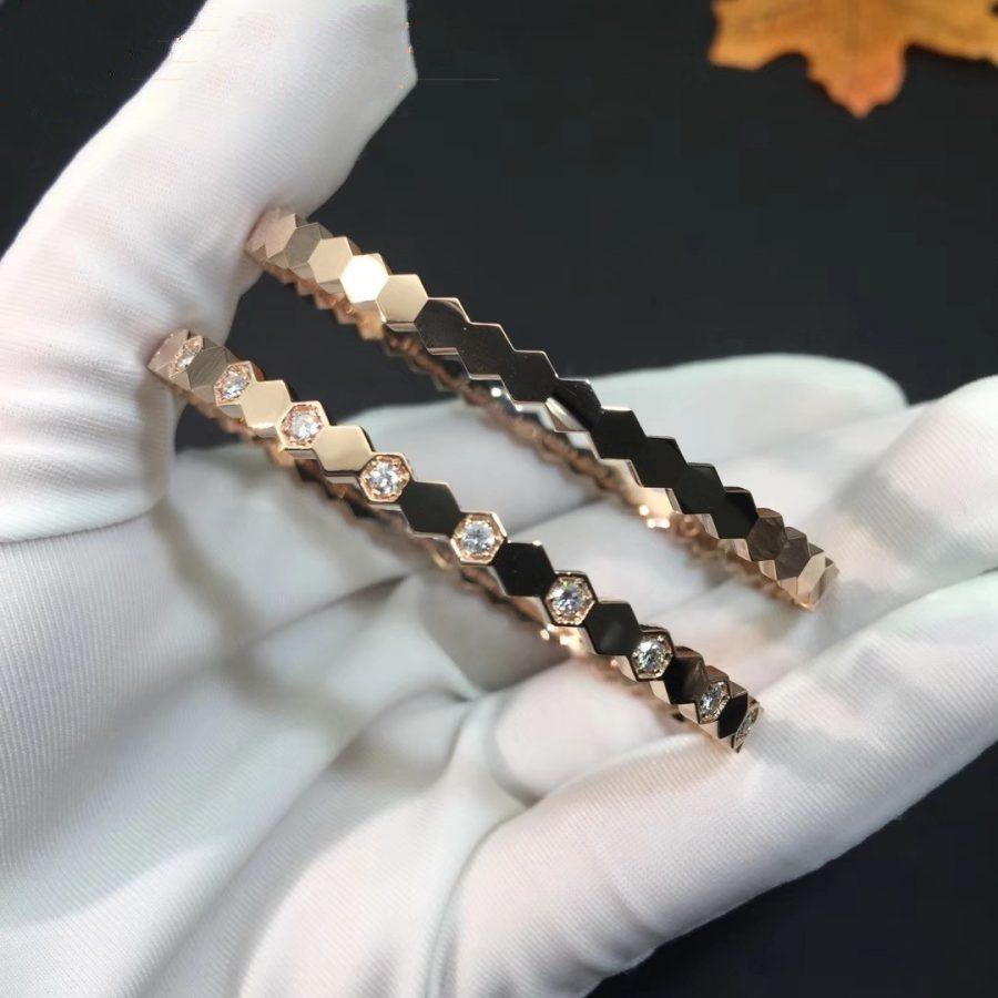 [Perla Lux]BEE LOVE PINK GOLD DIAMOND BRACELET