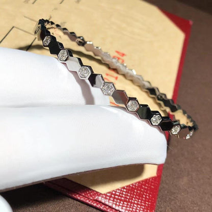 [Perla Lux]BEE LOVE SILVER DIAMOND BRACELET