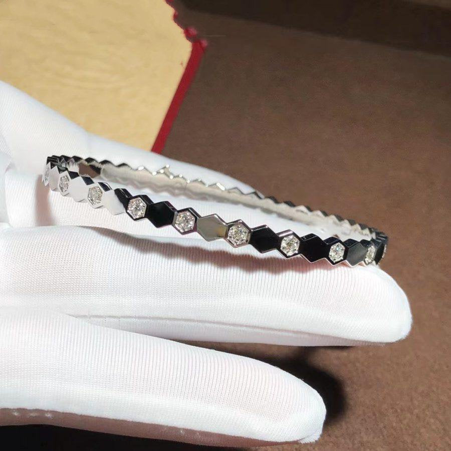 [Perla Lux]BEE LOVE SILVER DIAMOND BRACELET
