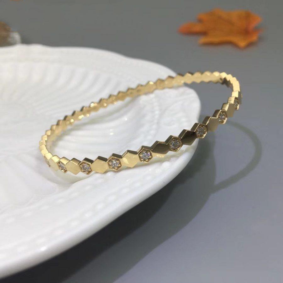 [Perla Lux]BEE LOVE GOLD DIAMOND BRACELET