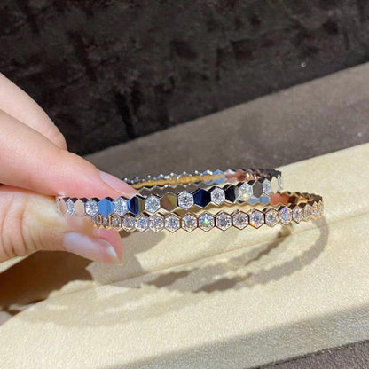 [Perla Lux]BEE LOVE GOLD BRACELET FULL DIAMOND