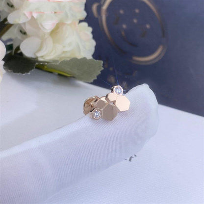 [Perla Lux]BEE LOVE PINK GOLD DIAMOND EARRINGS