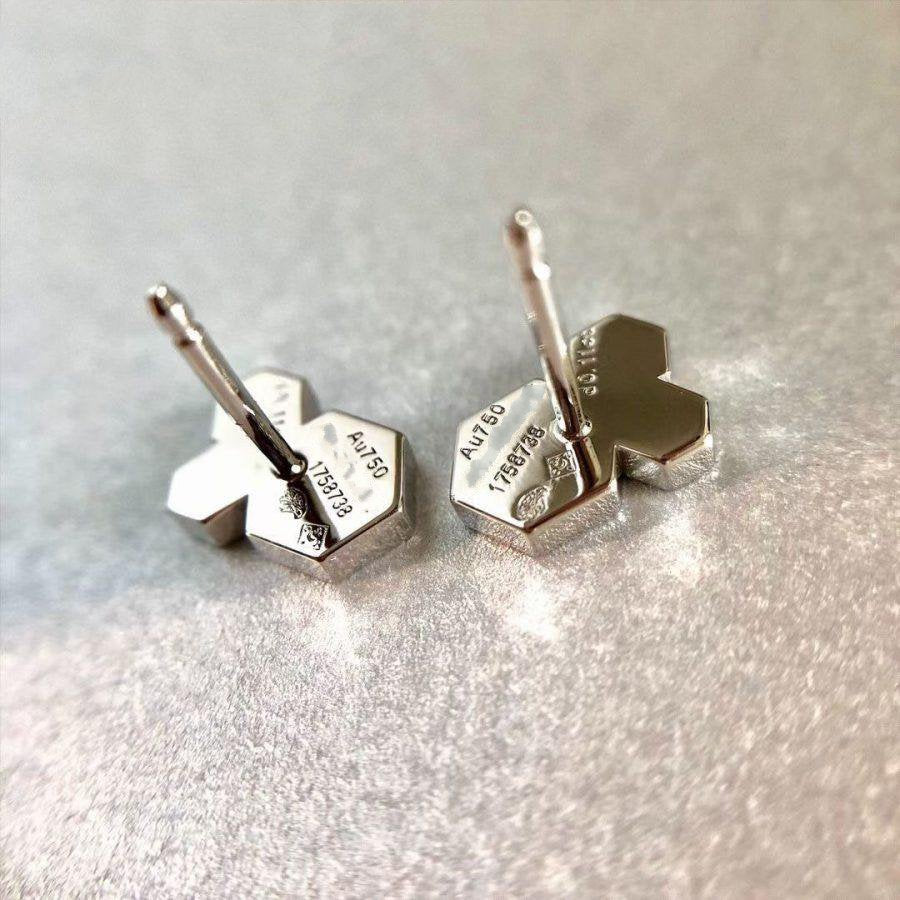 [Perla Lux]BEE LOVE SILVER DIAMOND EARRINGS
