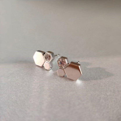 [Perla Lux]BEE LOVE SILVER DIAMOND EARRINGS