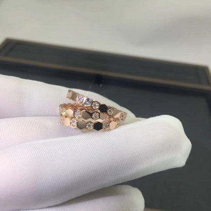 [Perla Lux]BEE LOVE RING PINK GOLD DIAMOND
