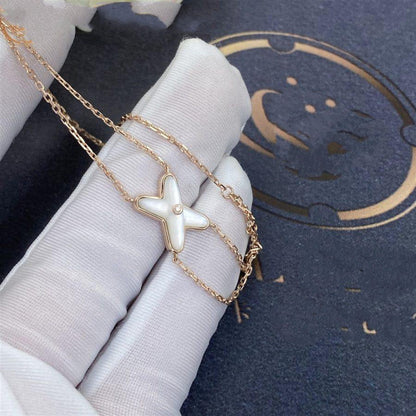 [Perla Lux]JEUX BRACELET WHITE MOP PINK GOLD 1 DIAMOND