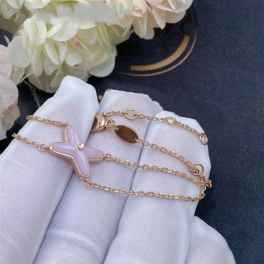 [Perla Lux]JEUX BRACELET PINK MOP PINK GOLD 1 DIAMOND