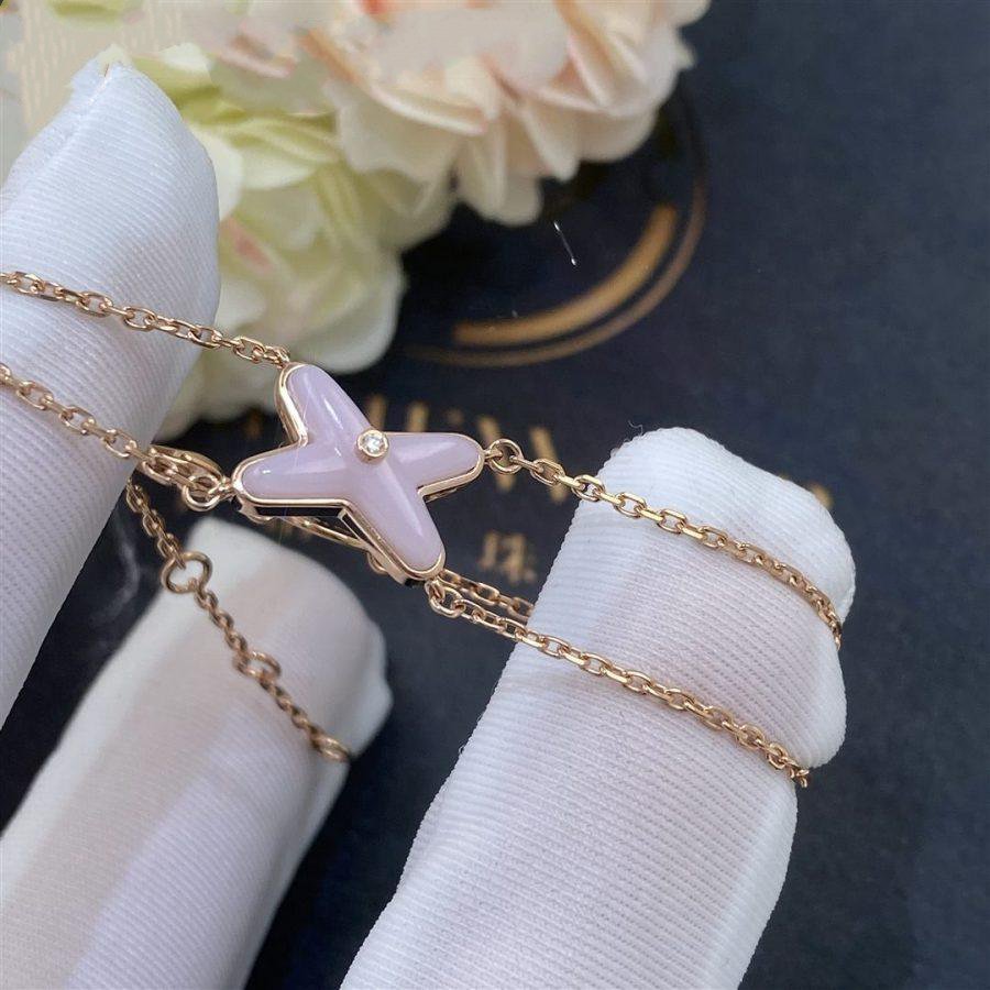 [Perla Lux]JEUX BRACELET PINK MOP PINK GOLD 1 DIAMOND