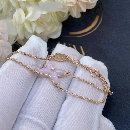 [Perla Lux]JEUX BRACELET PINK MOP PINK GOLD 1 DIAMOND