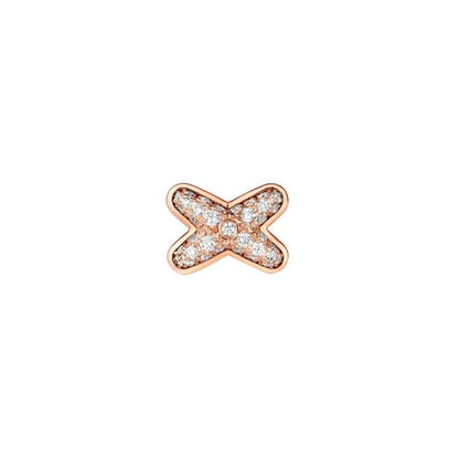 [Perla Lux]JEUX DE PINK GOLD DIAMOND EARRINGS