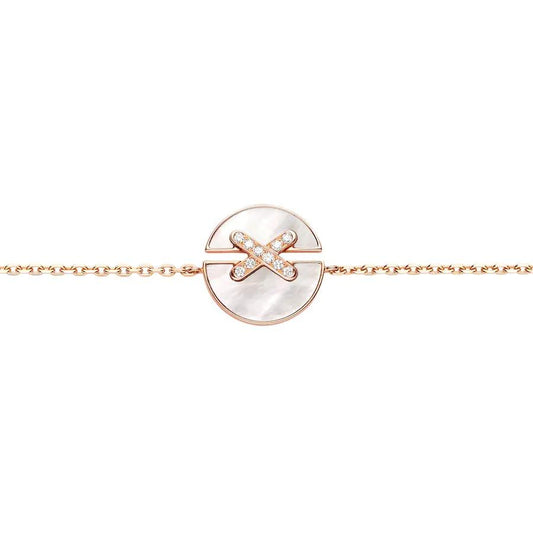 [Perla Lux]JEUX DE BRACELET MOP PINK GOLD DIAMONDS