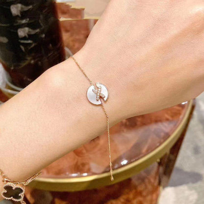 [Perla Lux]JEUX DE BRACELET MOP PINK GOLD DIAMONDS