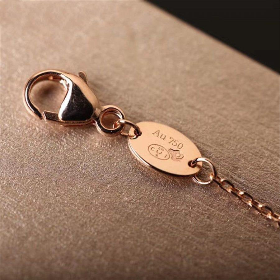 [Perla Lux]Hollow Design Four-Leaf Clover Flower Shape Ring