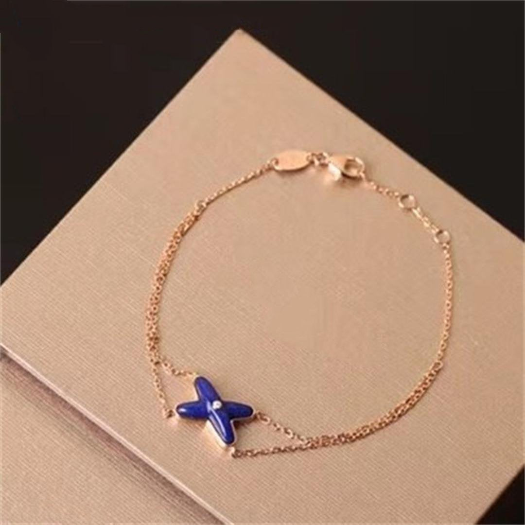 [Perla Lux]Hollow Design Four-Leaf Clover Flower Shape Ring