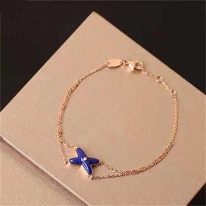 [Perla Lux]Hollow Design Four-Leaf Clover Flower Shape Ring