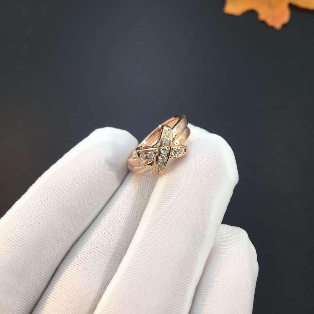 [Perla Lux]JEUX DE PINK GOLD DIAMOND RING