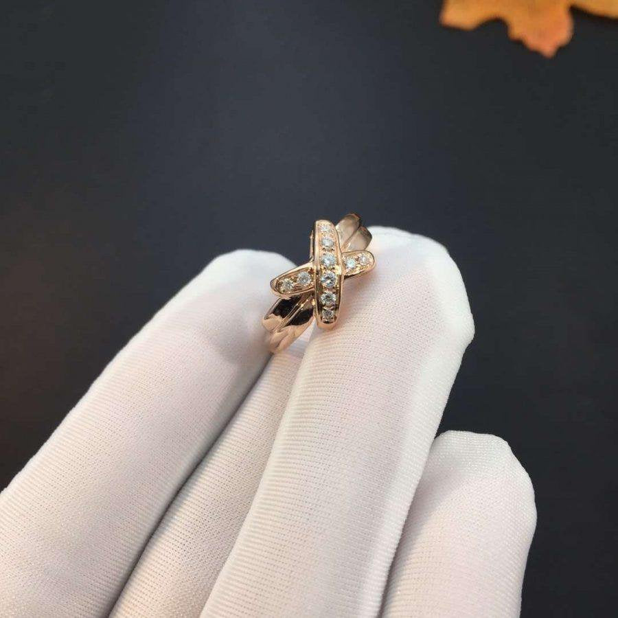 [Perla Lux]JEUX DE PINK GOLD DIAMOND RING