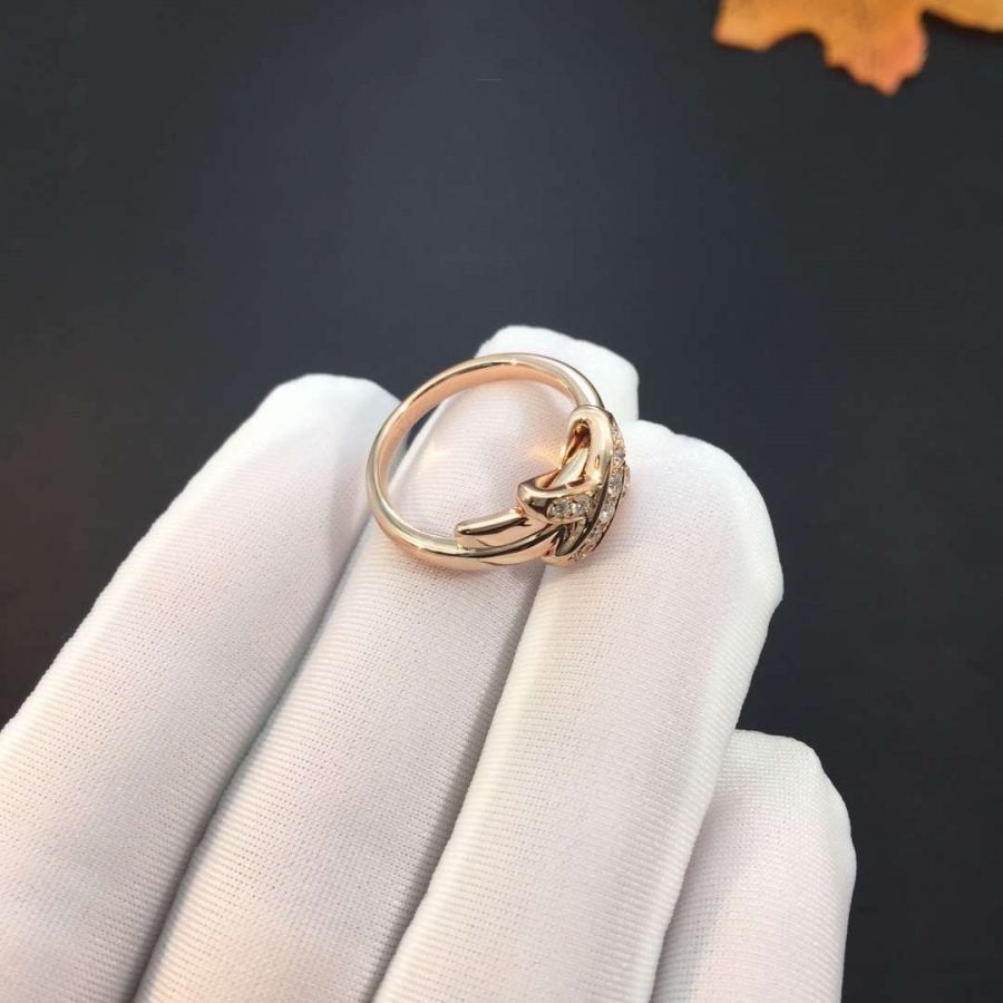 [Perla Lux]JEUX DE PINK GOLD DIAMOND RING