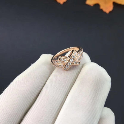 [Perla Lux]JEUX DE RING PINK GOLD DIAMOND
