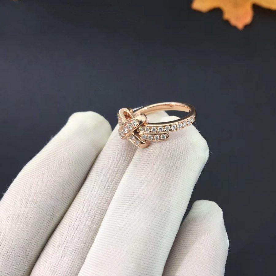 [Perla Lux]JEUX DE RING PINK GOLD DIAMOND