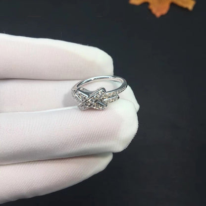 [Perla Lux]JEUX DE SILVER DIAMOND RING