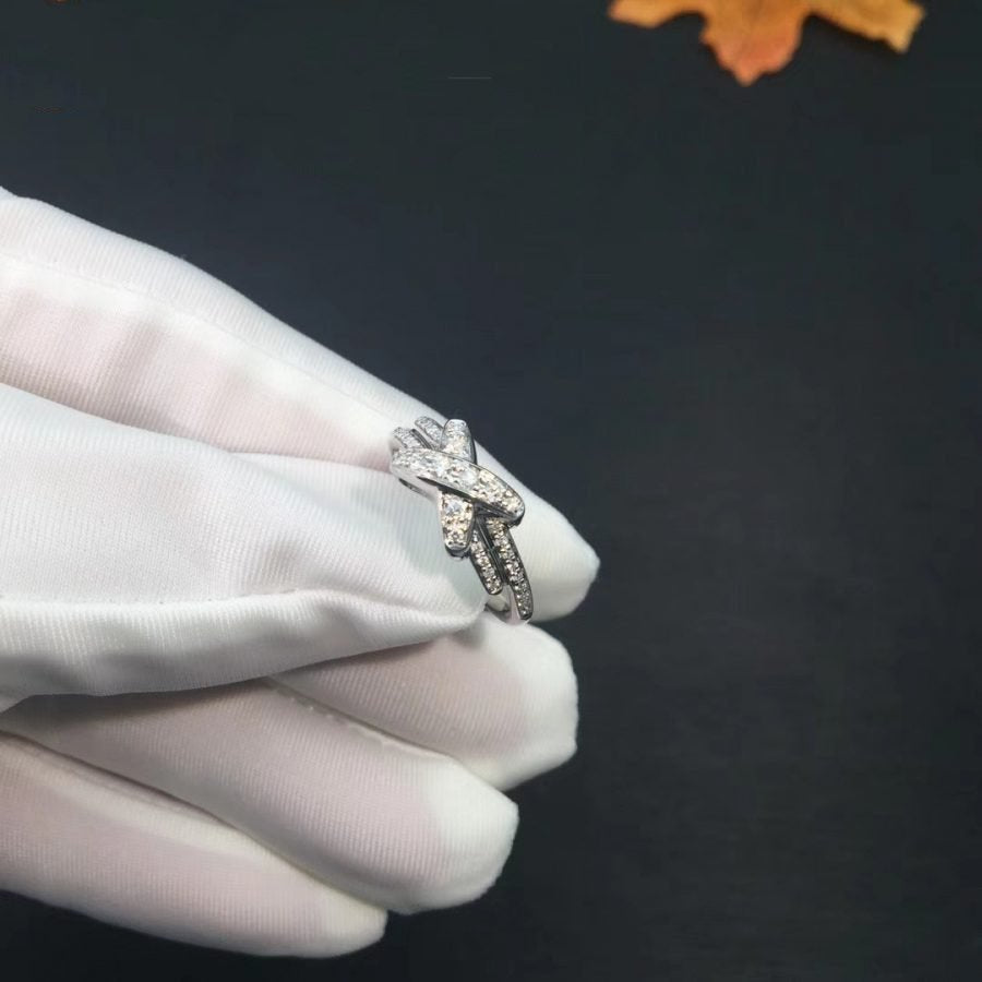[Perla Lux]JEUX DE SILVER DIAMOND RING