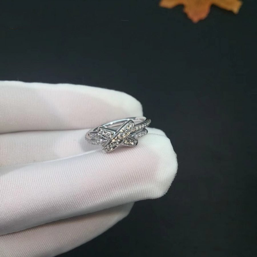[Perla Lux]JEUX DE SILVER DIAMOND RING