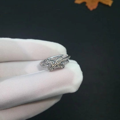 [Perla Lux]JEUX DE SILVER DIAMOND RING