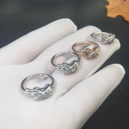[Perla Lux]JEUX DE SILVER DIAMOND RING