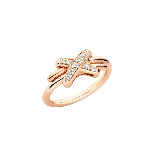 [Perla Lux]JEUX DE PINK GOLD DIAMOND RING