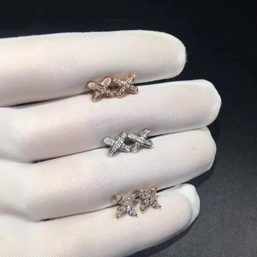 [Perla Lux]JEUX DE DIAMOND EARRINGS