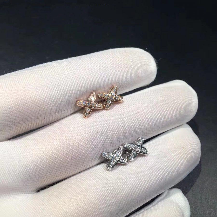 [Perla Lux]JEUX DE DIAMOND EARRINGS