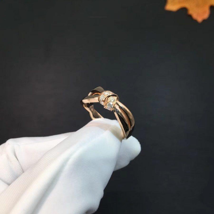 [Perla Lux]LIENS RING PINK GOLD DIAMOND