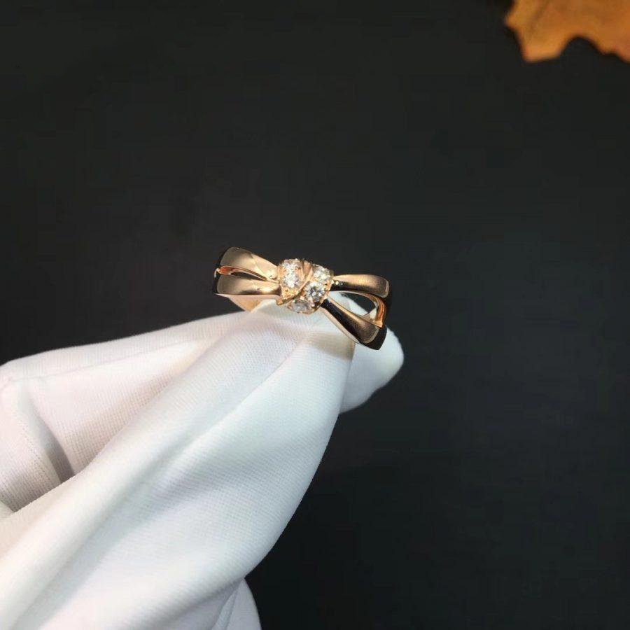 [Perla Lux]LIENS RING PINK GOLD DIAMOND