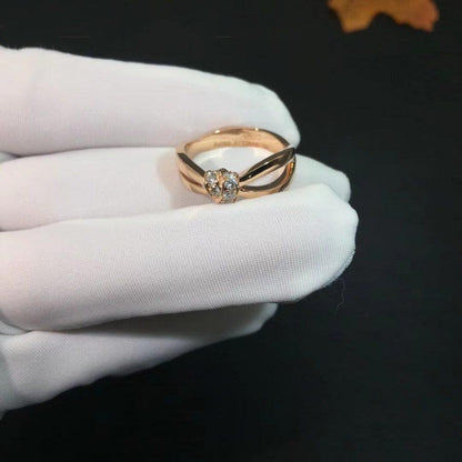 [Perla Lux]LIENS RING PINK GOLD DIAMOND