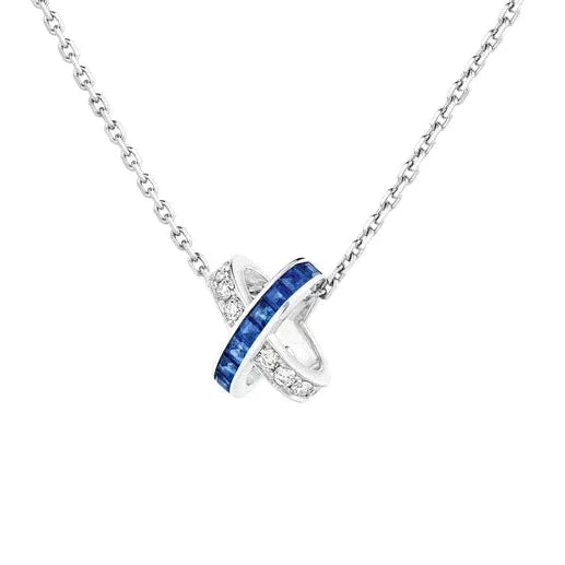 [Perla Lux]LIENS DIAMOND SILVER NECKLACE