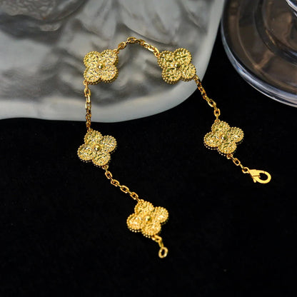 [Perla Lux]CLOVER 5 MOTIFS BRONZING BRACELET