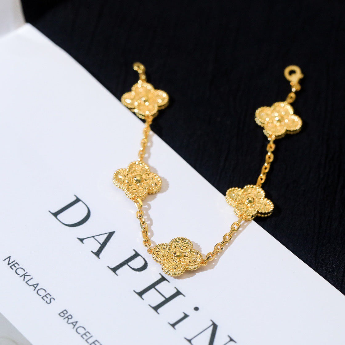 [Perla Lux]CLOVER 5 MOTIFS BRONZING BRACELET
