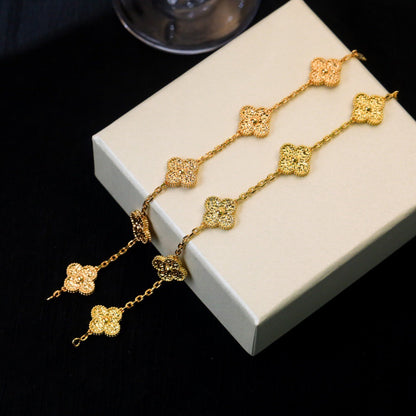 [Perla Lux]CLOVER 5 MOTIFS BRONZING BRACELET