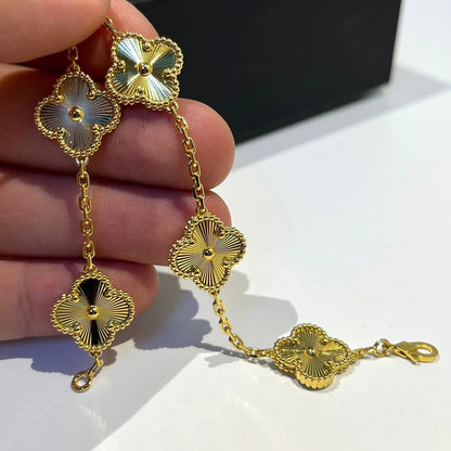 [Perla Lux]CLOVER 5 FLOWERS LASER BRACELET