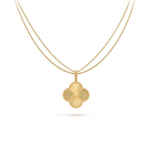 [Perla Lux]CLOVER 25MM PEDANT NECKLACE GOLD