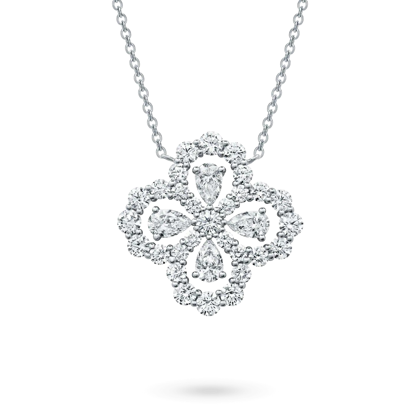 [Perla Lux]LOOP NECKLACE FULL MOTIF DIAMOND 16MM MULTIPLE COLORS