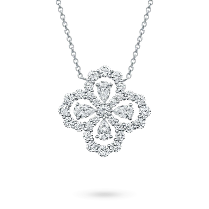 [Perla Lux]LOOP NECKLACE FULL MOTIF DIAMOND 16MM MULTIPLE COLORS