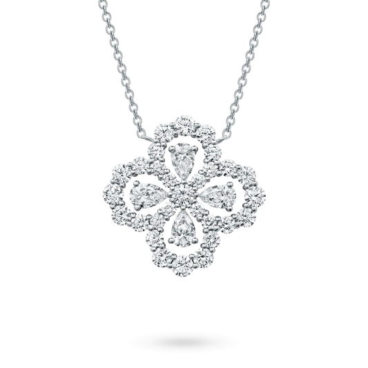 [Perla Lux]LOOP NECKLACE FULL MOTIF DIAMOND 16MM MULTIPLE COLORS