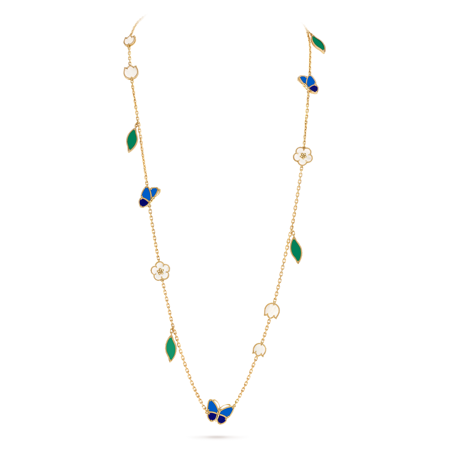 [Perla Lux] 26 NEW CLOVER 15 MOTIFS LUCKY NECKLACE