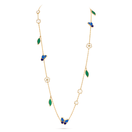 [Perla Lux] 26 NEW CLOVER 15 MOTIFS LUCKY NECKLACE