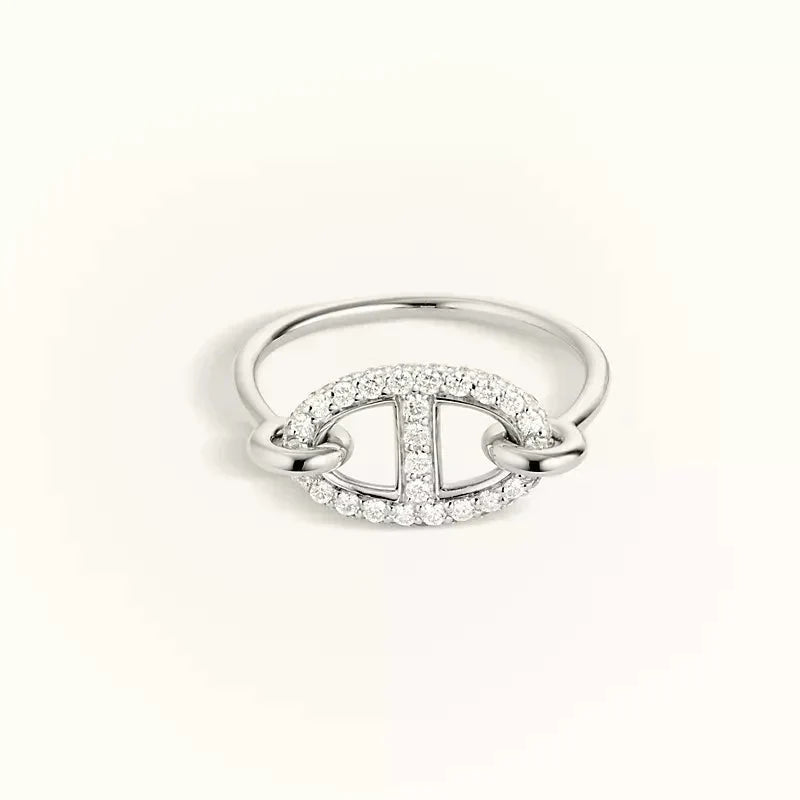 [Perla Lux]RONDE SMALL SILVER DIAMOND RING